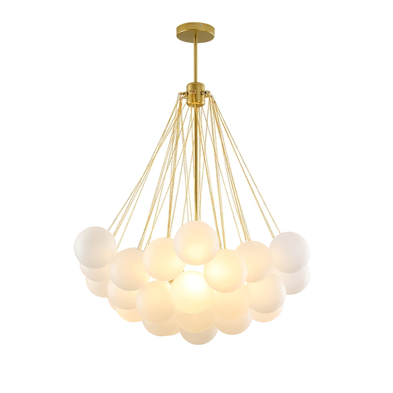 Lustra Kronleuchter Bubble Milchglas-Letslighting