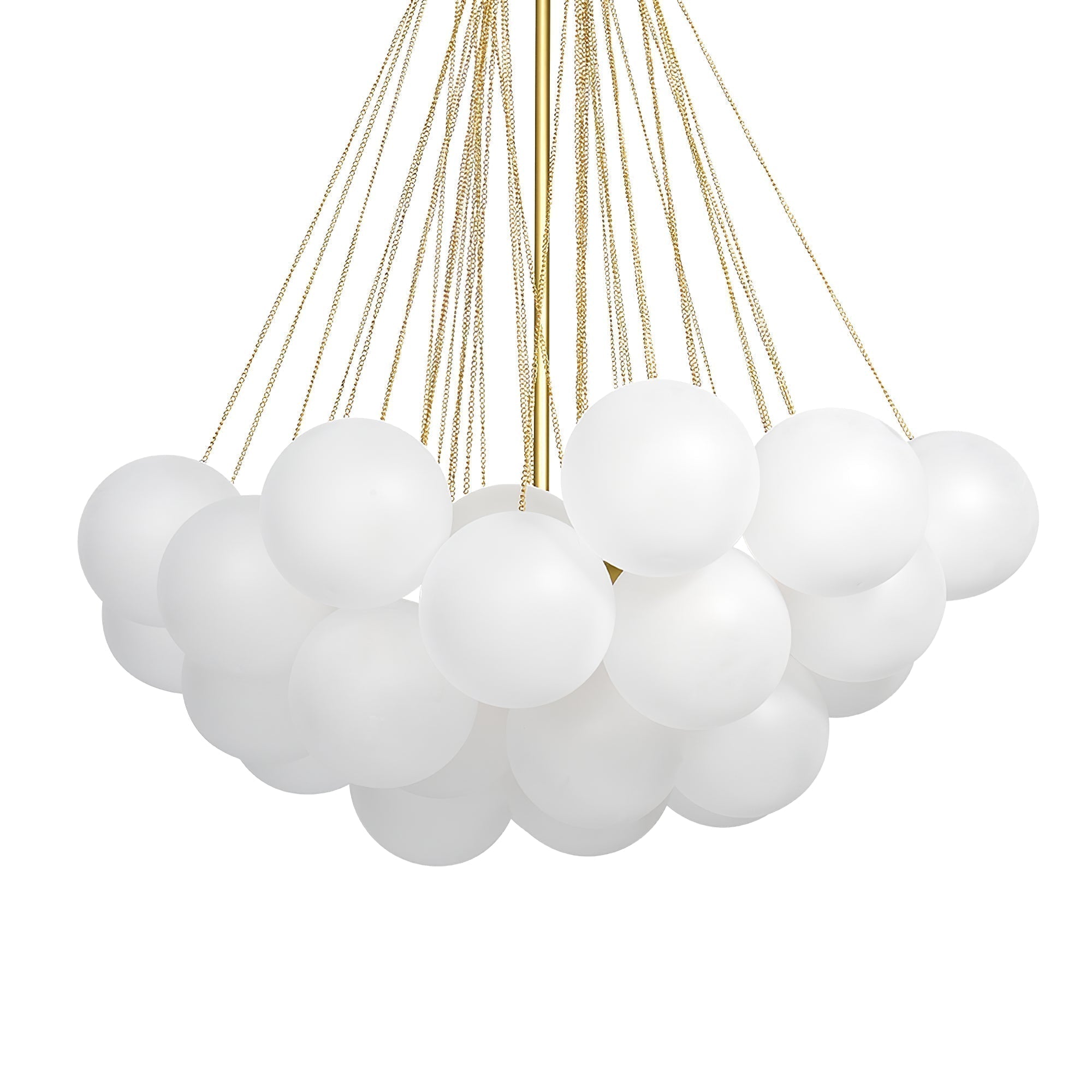 Lustra Kronleuchter Bubble Milchglas-Letslighting