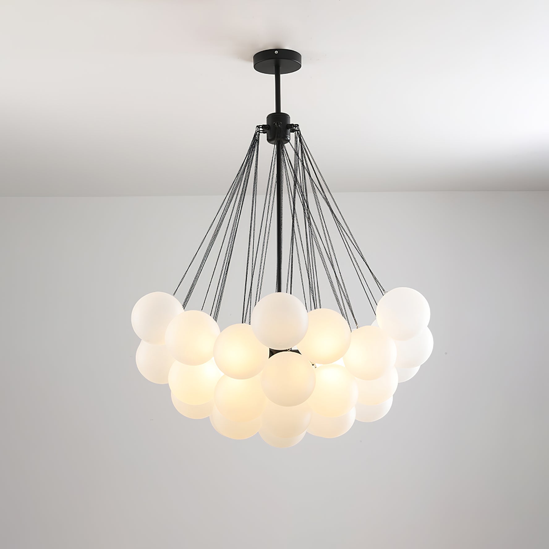 Lustra Kronleuchter Bubble Milchglas-Letslighting