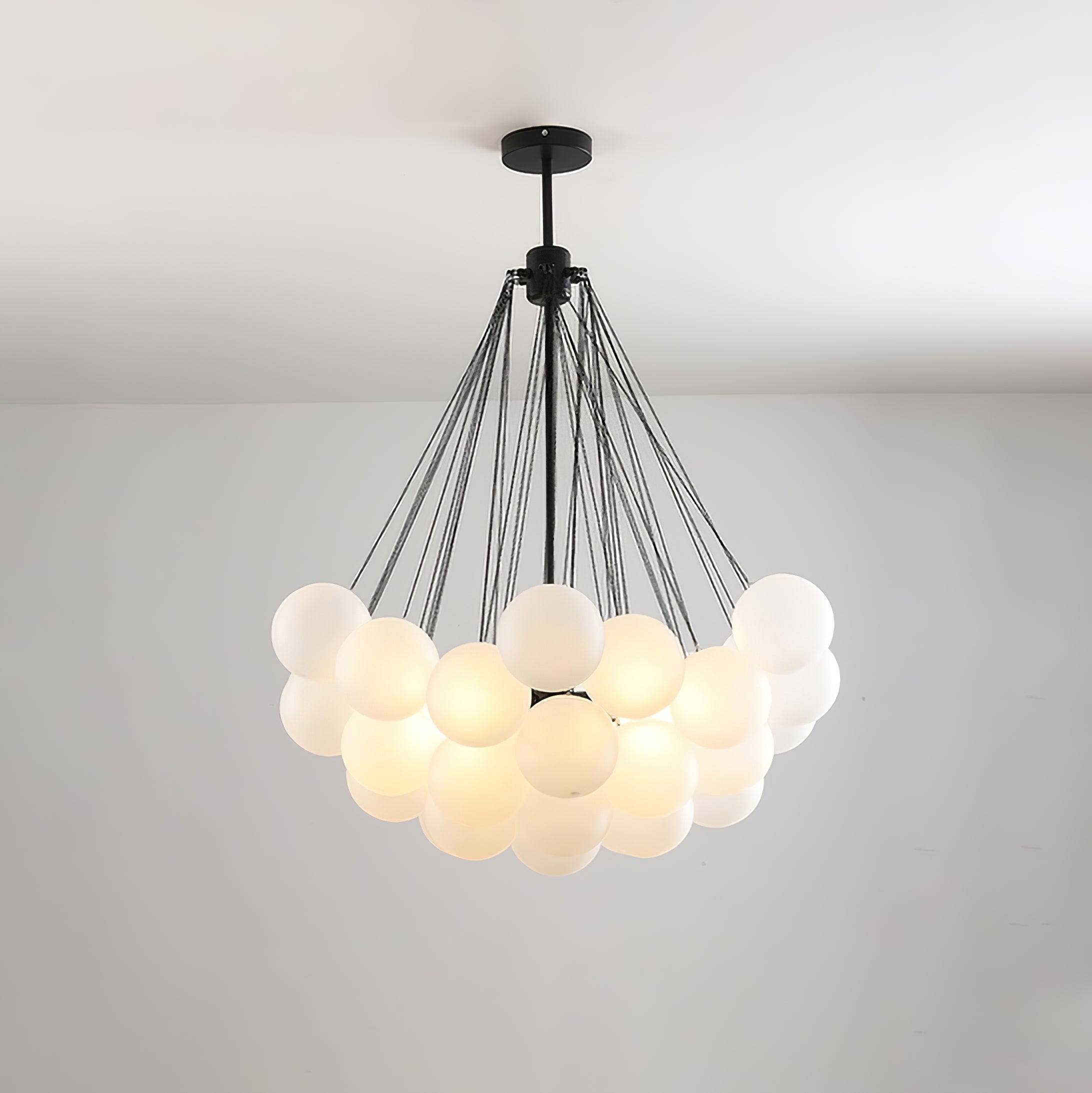 Lustra Kronleuchter Bubble Milchglas-Letslighting