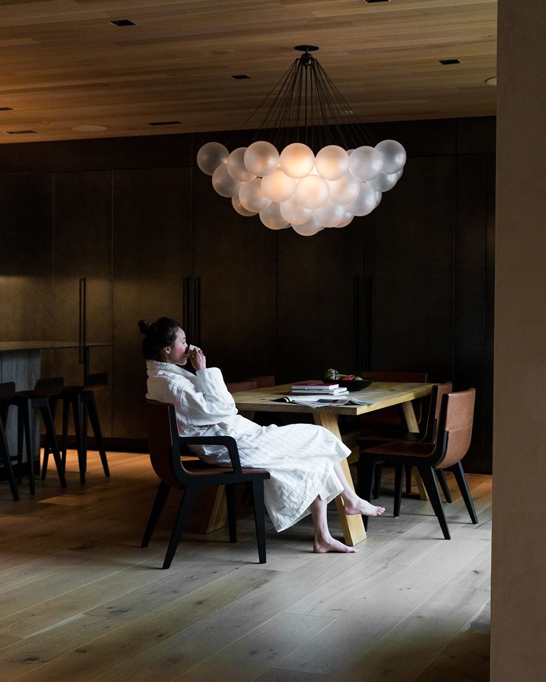 Lustra Kronleuchter Bubble Milchglas-Letslighting