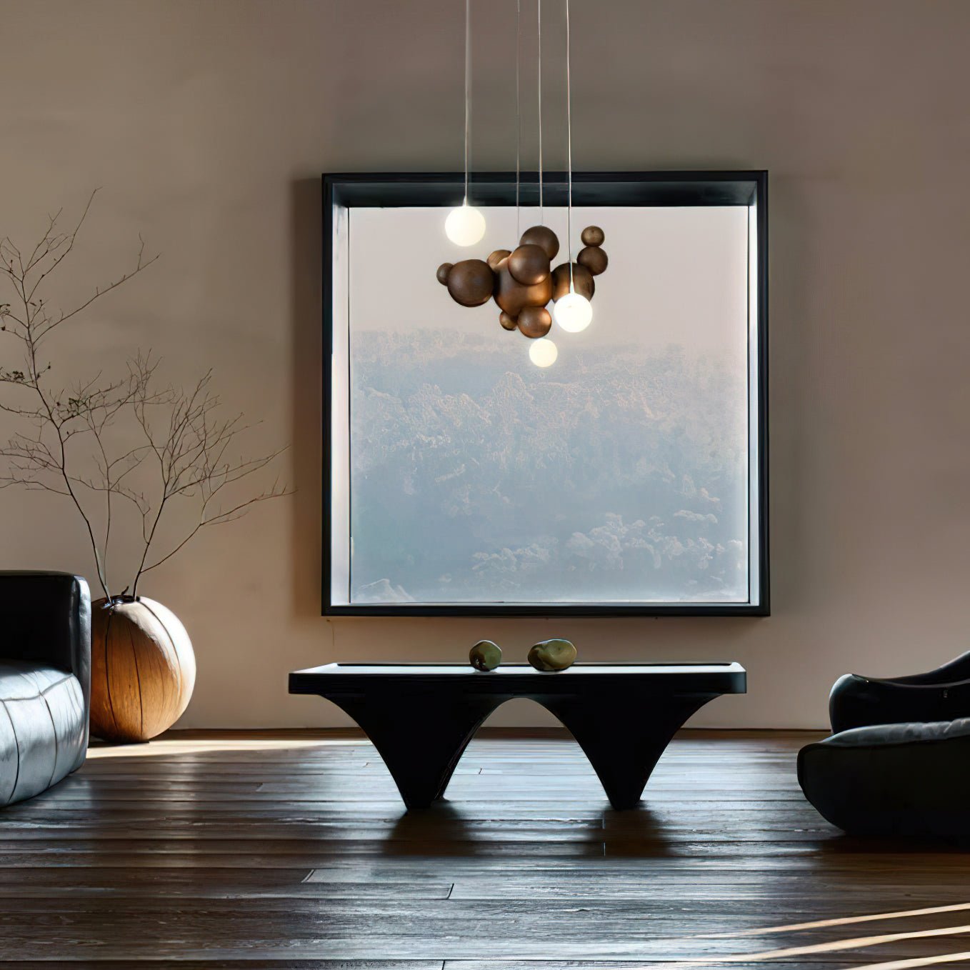 Lustra Kronleuchter Holz Blase Ball Cluster-Letslighting