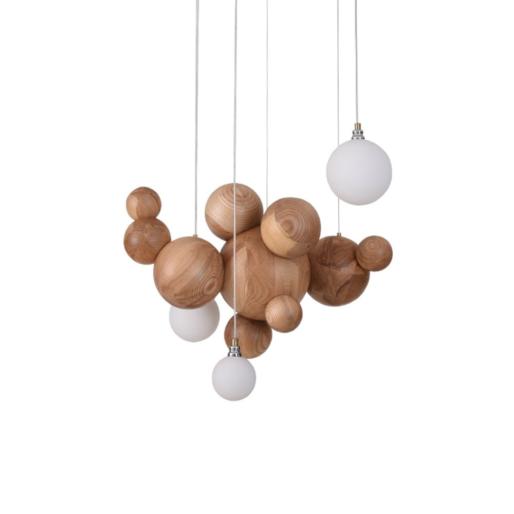 Lustra Kronleuchter Holz Blase Ball Cluster-Letslighting