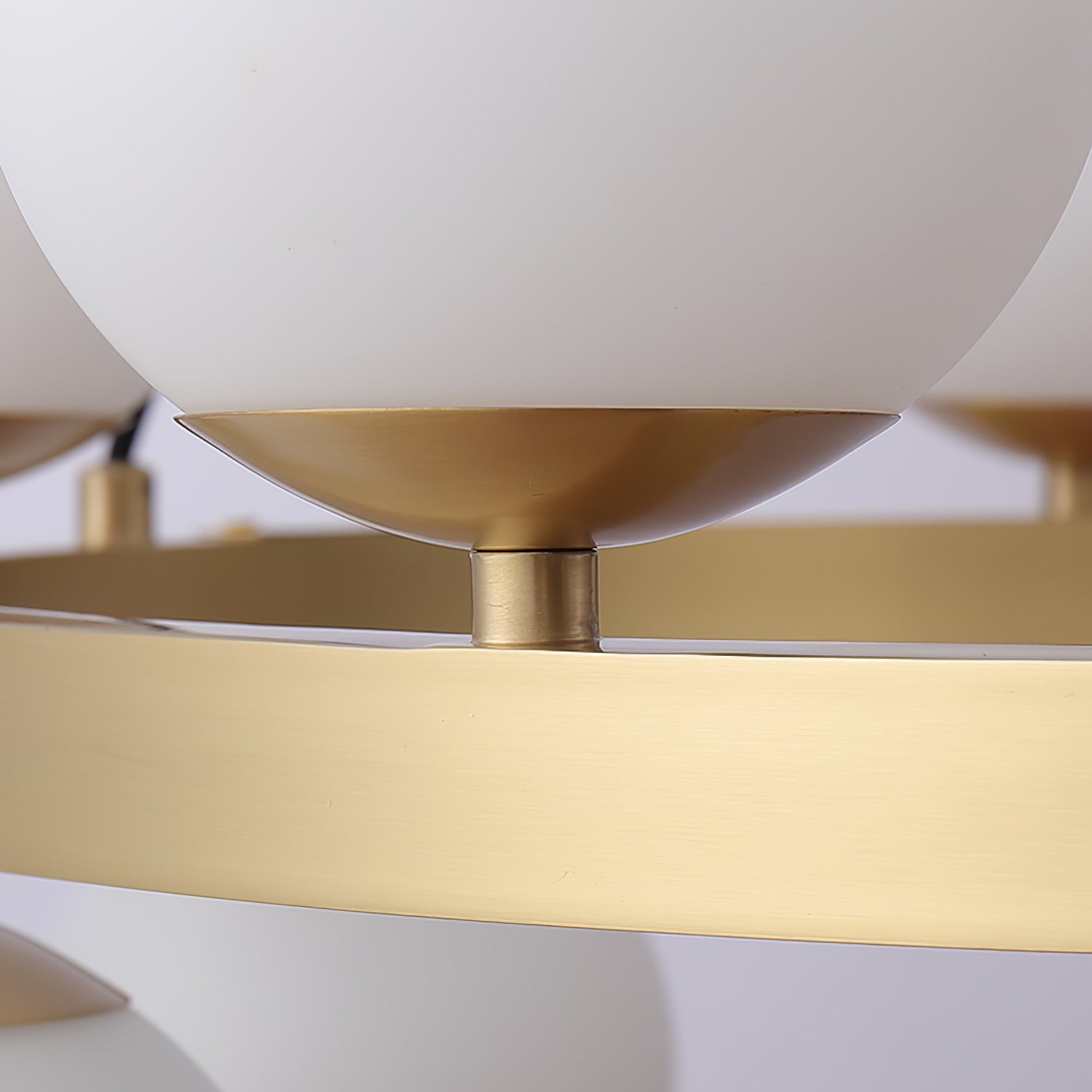 Lustra Kronleuchter Globus Messingring-Letslighting