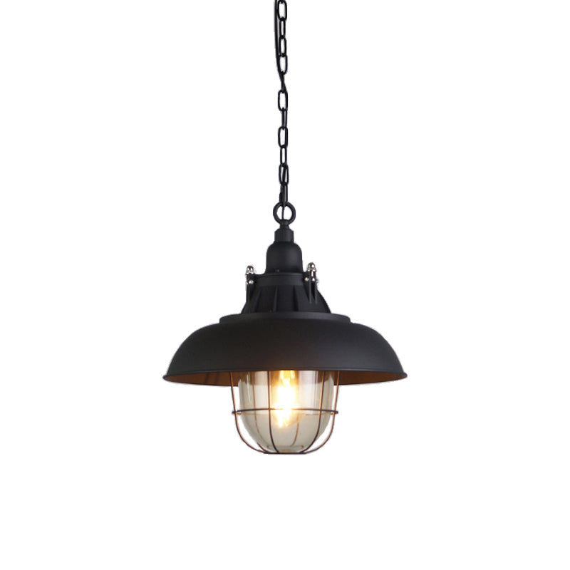Celest Vintage Industrial Käfig Glas Pendelleuchte-Letslighting