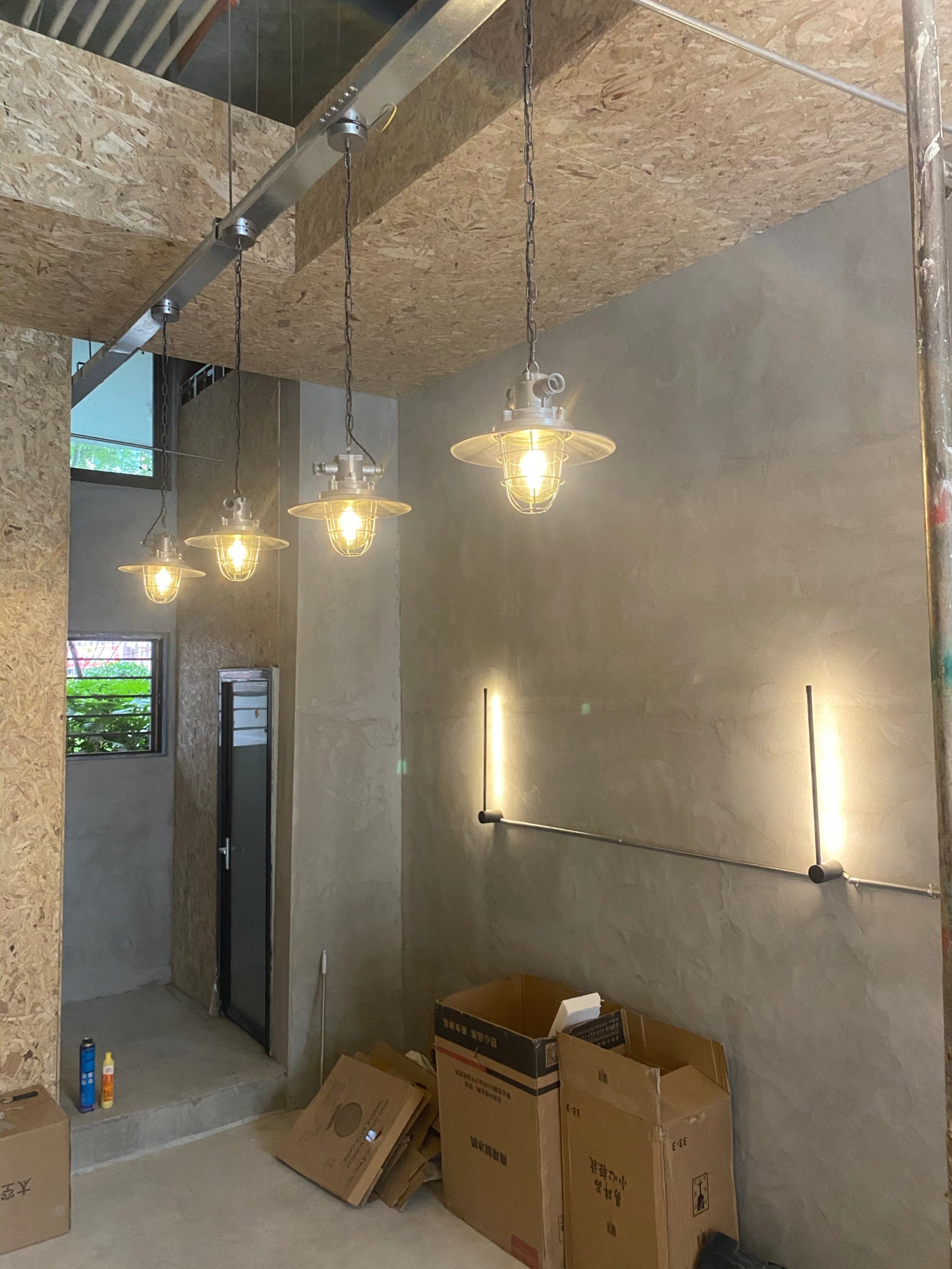 Celest Vintage Industrial Käfig Glas Pendelleuchte-Letslighting
