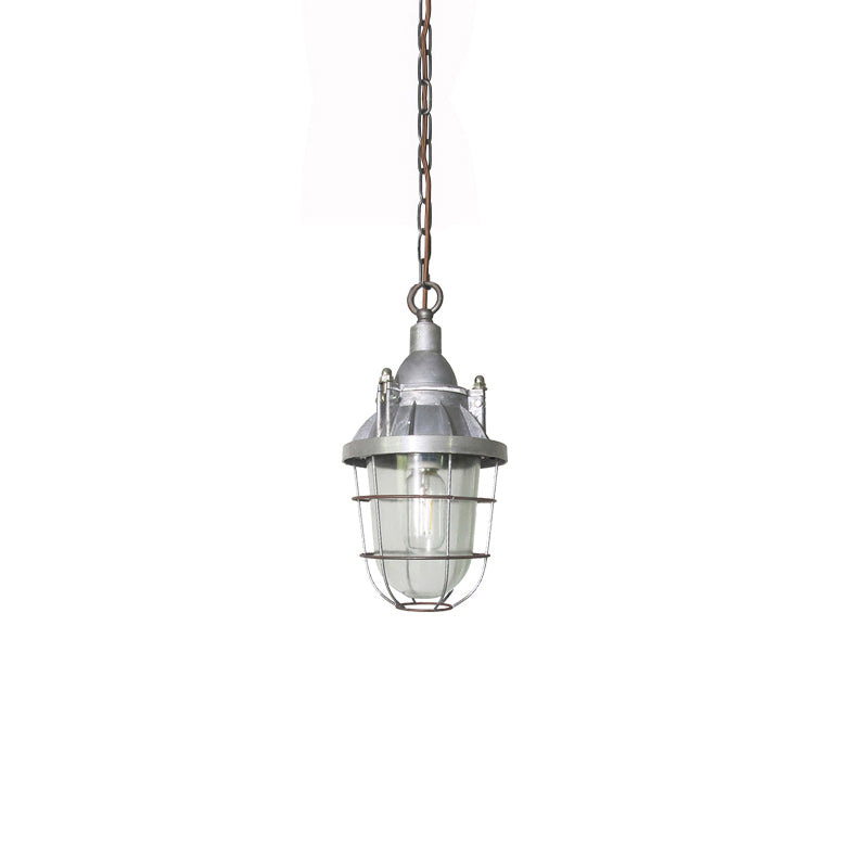 Celest Vintage Industrial Käfig Glas Pendelleuchte-Letslighting