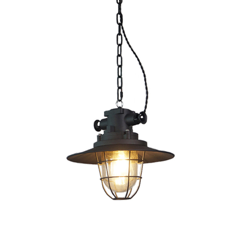 Celest Vintage Industrial Käfig Glas Pendelleuchte-Letslighting