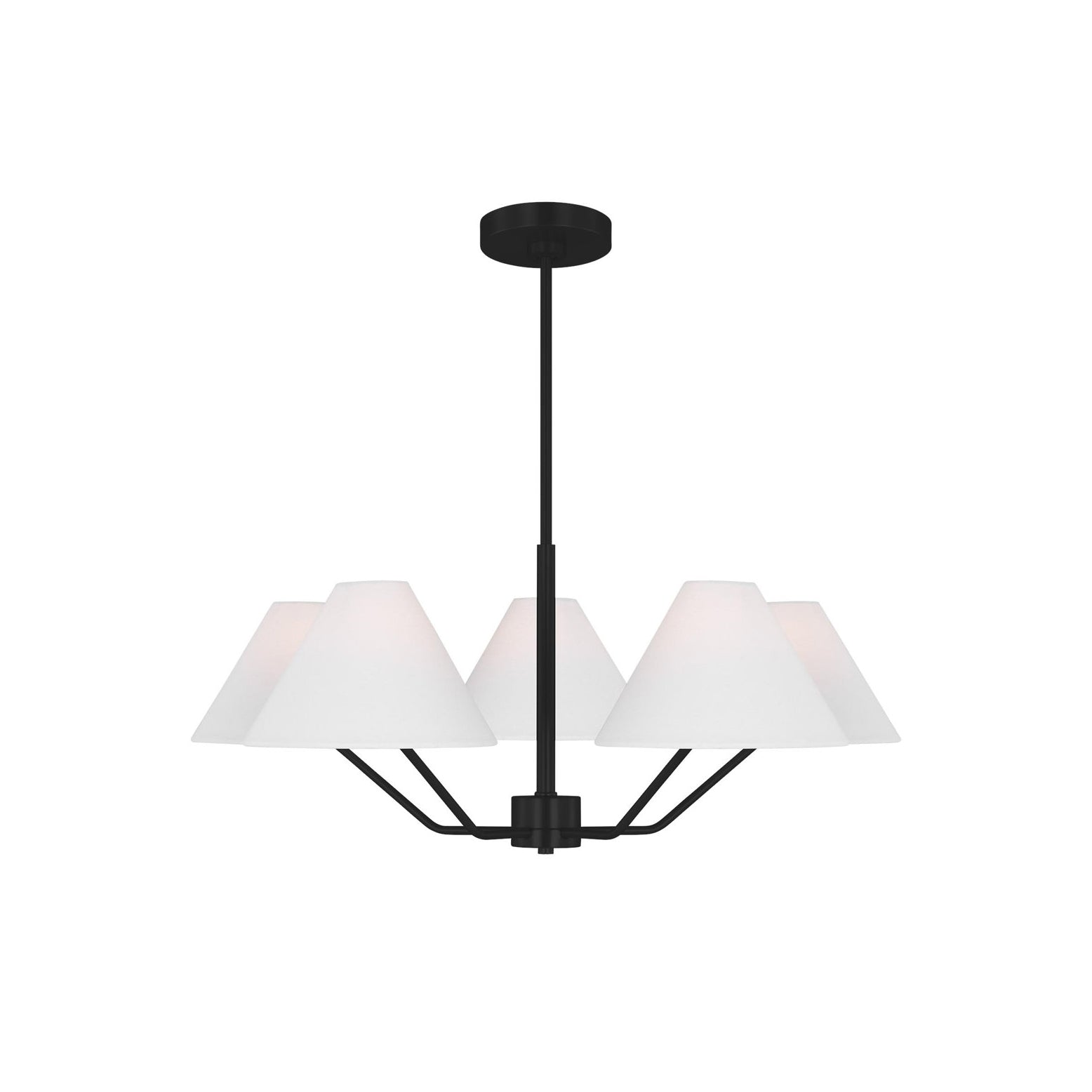 Vortex Traditional Vintage Industrial Fabric Chandelier - Letslighting