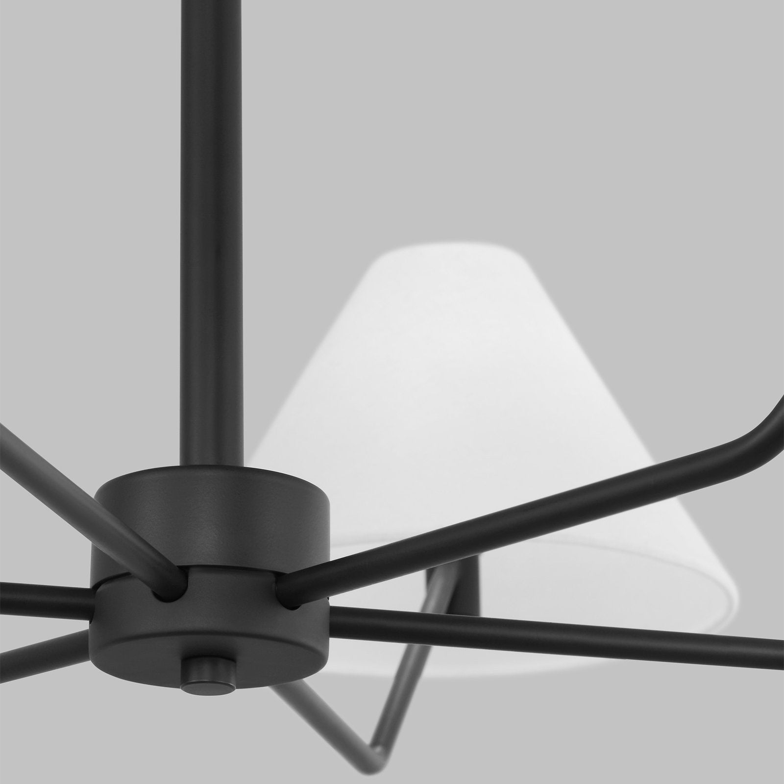 Vortex Traditional Vintage Industrial Fabric Chandelier - Letslighting