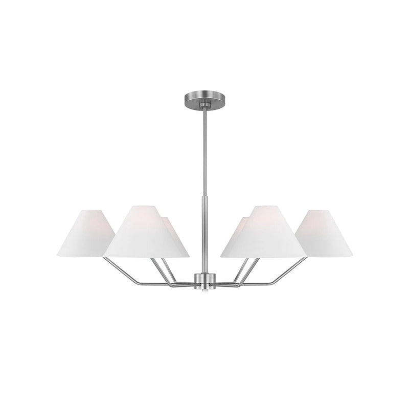 Lustra Kronleuchter Messing Stoff Kegel Schirme Modern-Letslighting