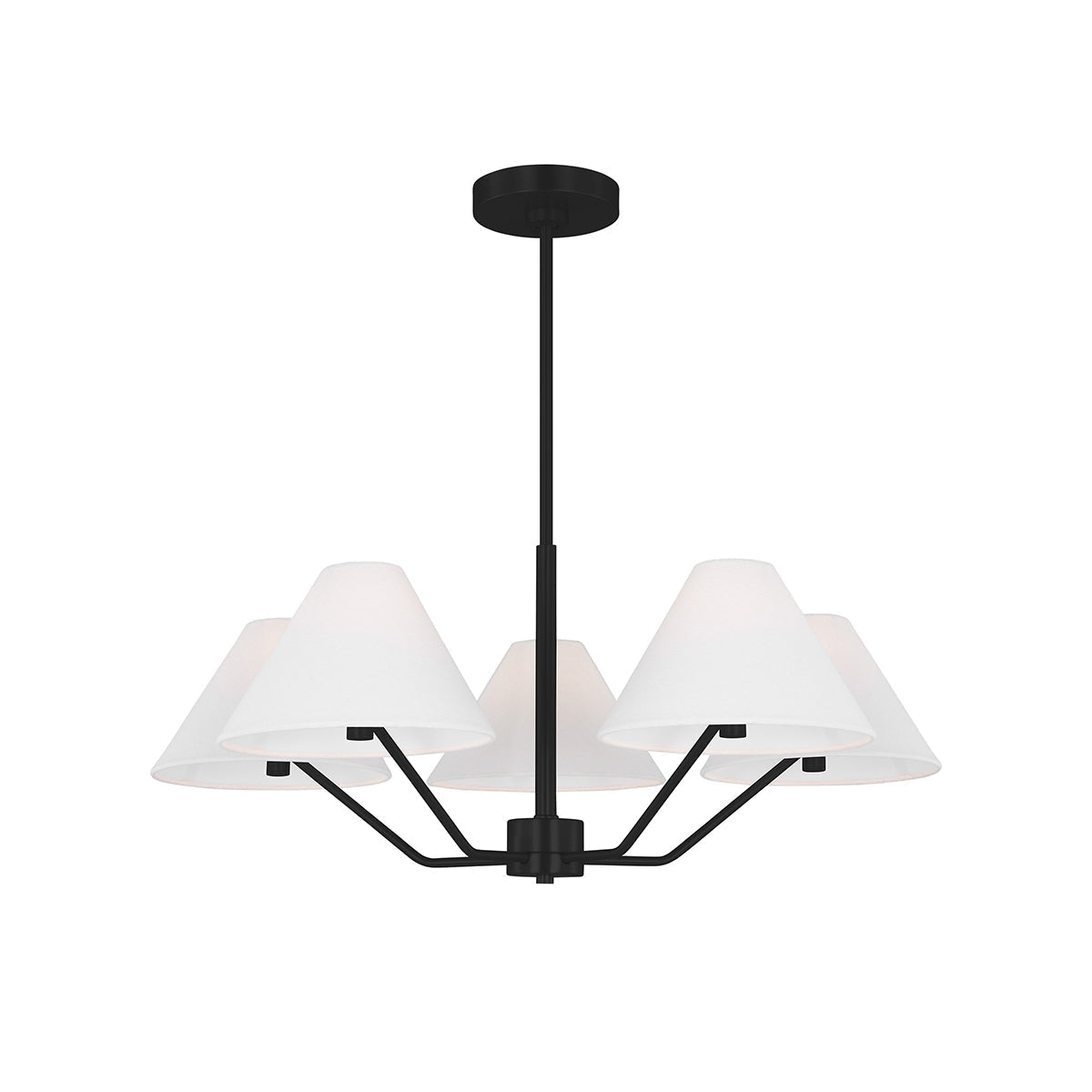 Vortex Traditional Vintage Industrial Fabric Chandelier - Letslighting