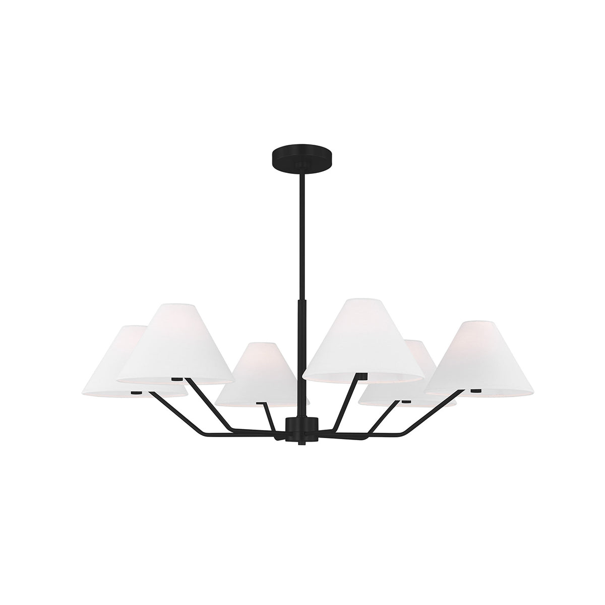 Vortex Traditional Vintage Industrial Fabric Chandelier - Letslighting