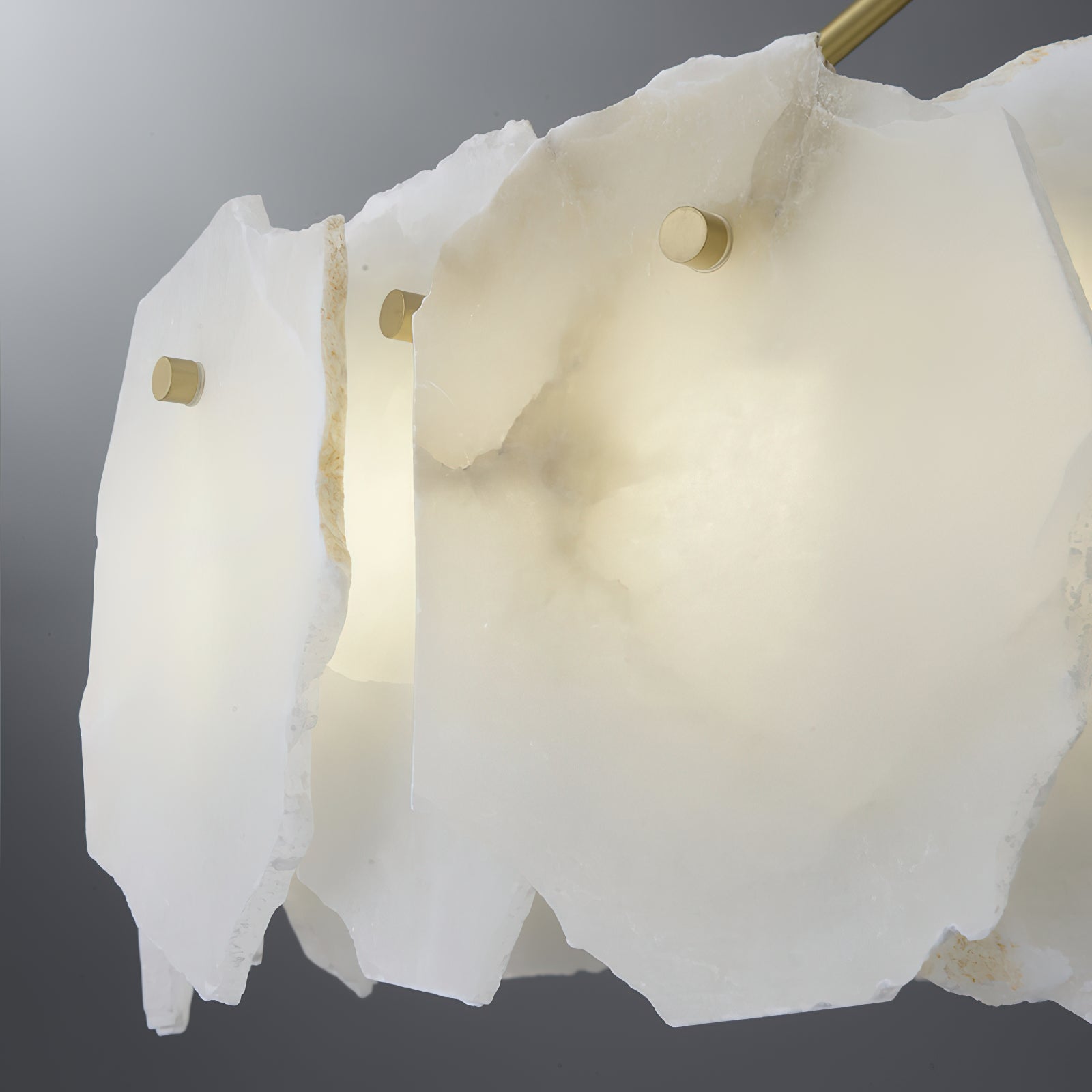 Cryon Postmodern Luxury Brass Alabaster Chandelier - Letslighting