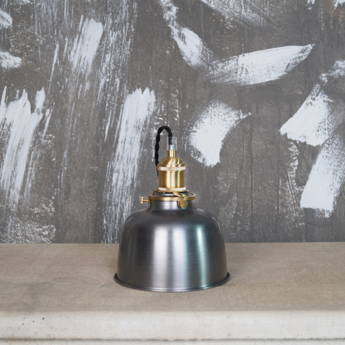 Radius Vintage Industrial Messing Pendelleuchte-Letslighting