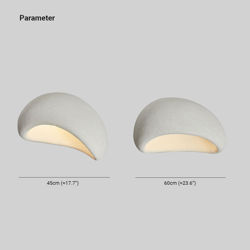 Avi Modern LED Deckenleuchte Weiß/Grau Schlafzimmer/Flur Harz-Letslighting