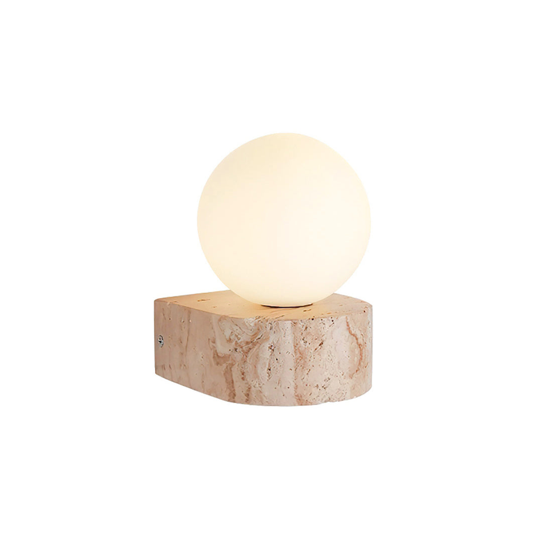 Symph Modern Minimalist Travertine Glass Wall Lamp - Letslighting