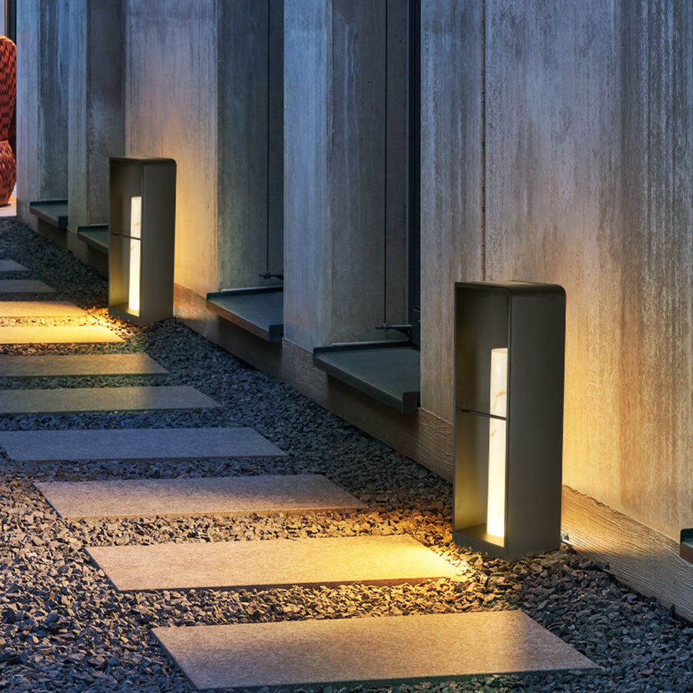 Ray Außenstehleuchte Minimalistisch Quadrat LED Metall Garten Flur
