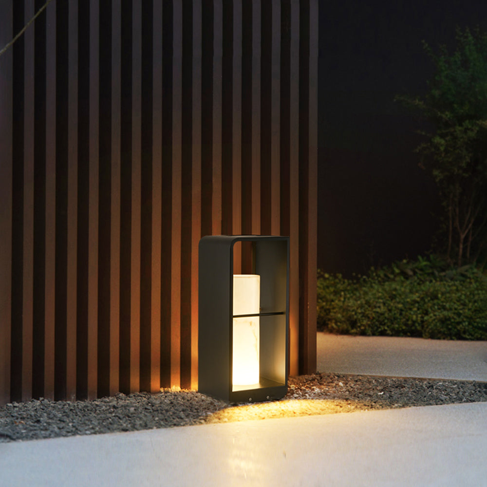 Ray Außenstehleuchte Minimalistisch Quadrat LED Metall Garten Flur