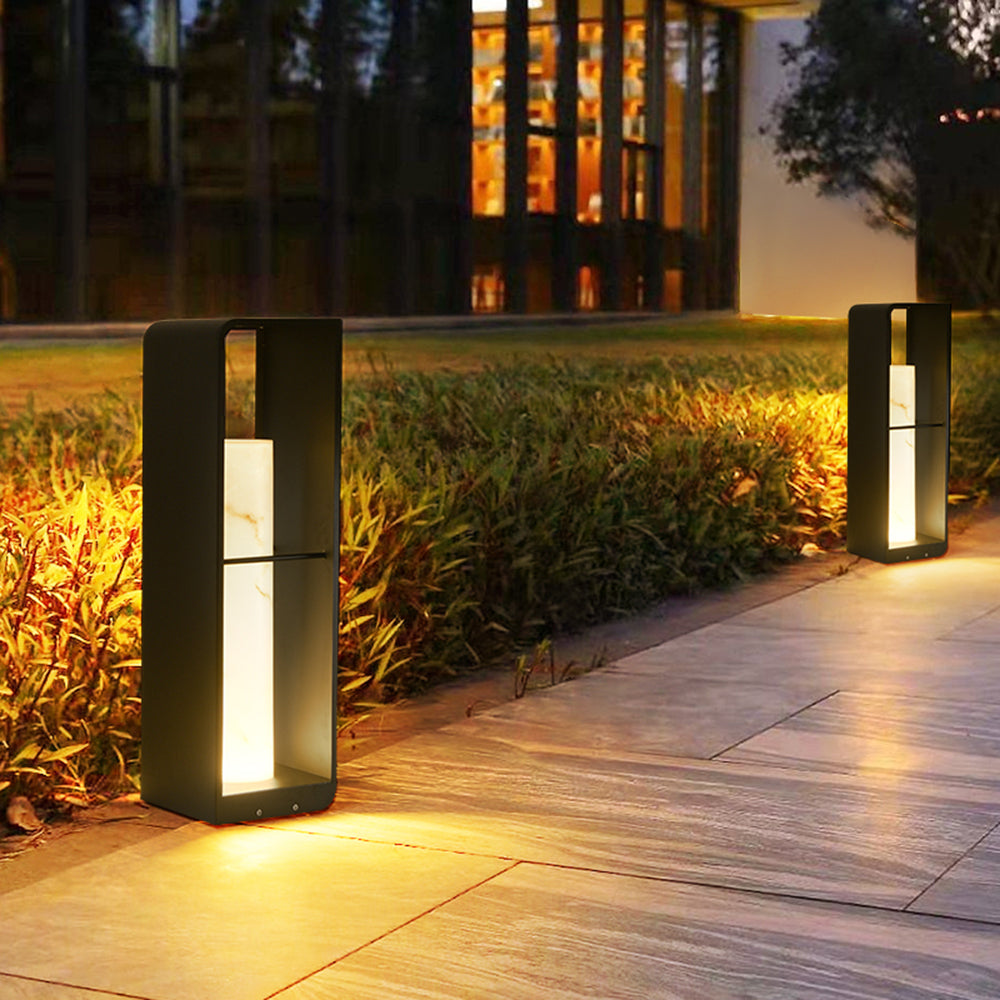 Ray Außenstehleuchte Minimalistisch Quadrat LED Metall Garten Flur