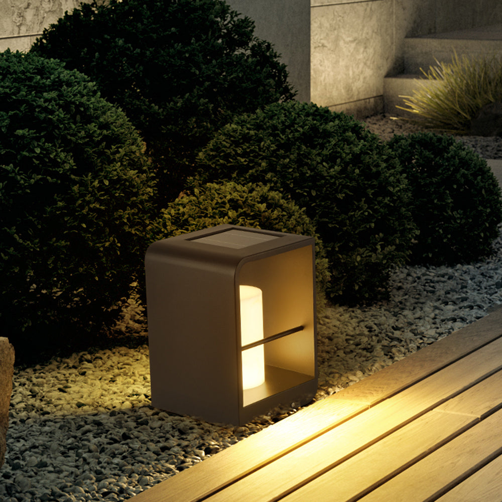 Ray Außenstehleuchte Minimalistisch Quadrat LED Metall Garten Flur