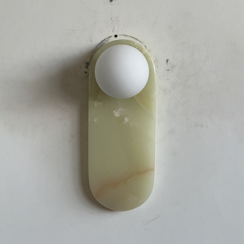 Syraeia Modern Minimalist Marble Jade Wall Lamp - Letslighting