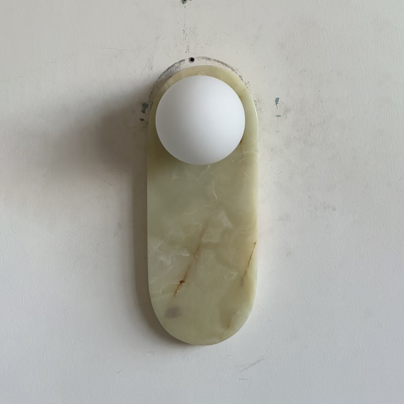 Syraeia Modern Minimalist Marble Jade Wall Lamp - Letslighting