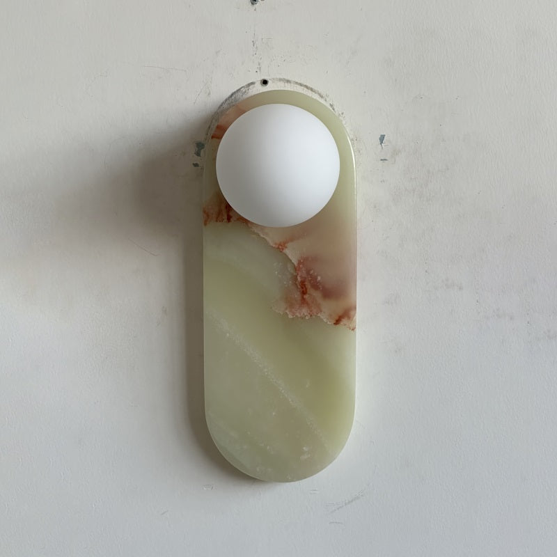 Syraeia Modern Minimalist Marble Jade Wall Lamp - Letslighting