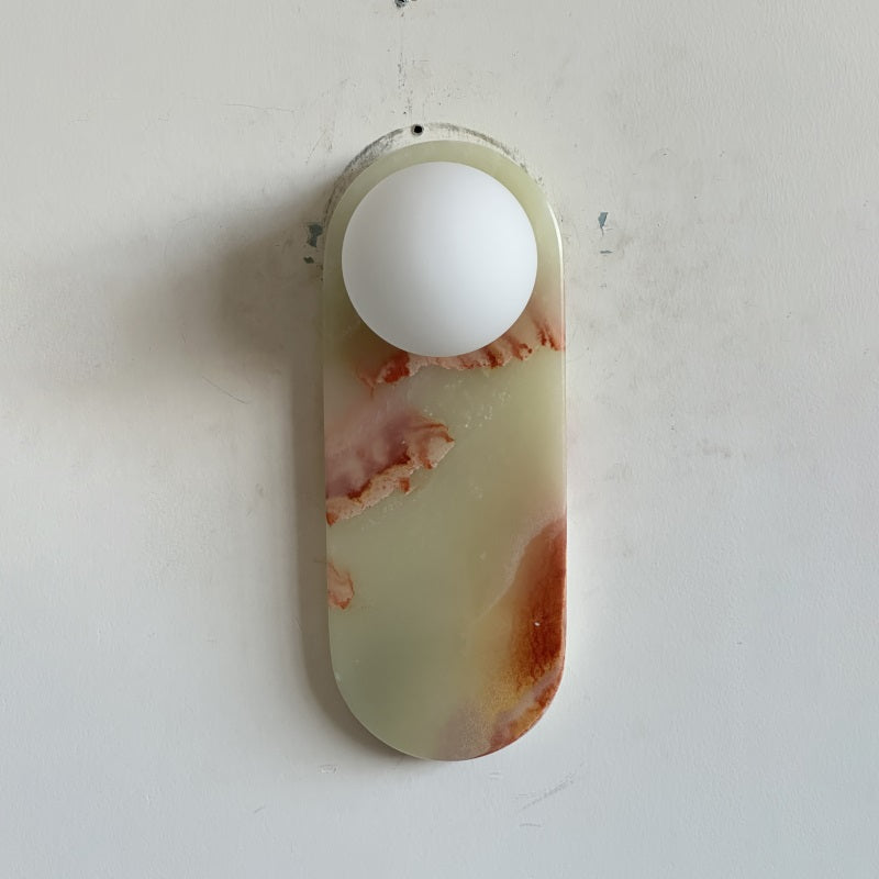 Syraeia Modern Minimalist Marble Jade Wall Lamp - Letslighting