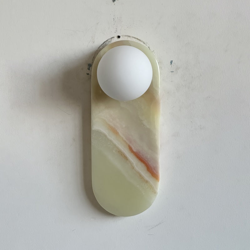 Syraeia Modern Minimalist Marble Jade Wall Lamp - Letslighting