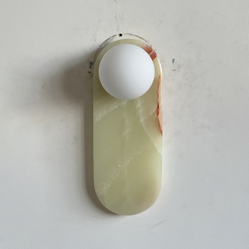 Syraeia Modern Minimalist Marble Jade Wall Lamp - Letslighting