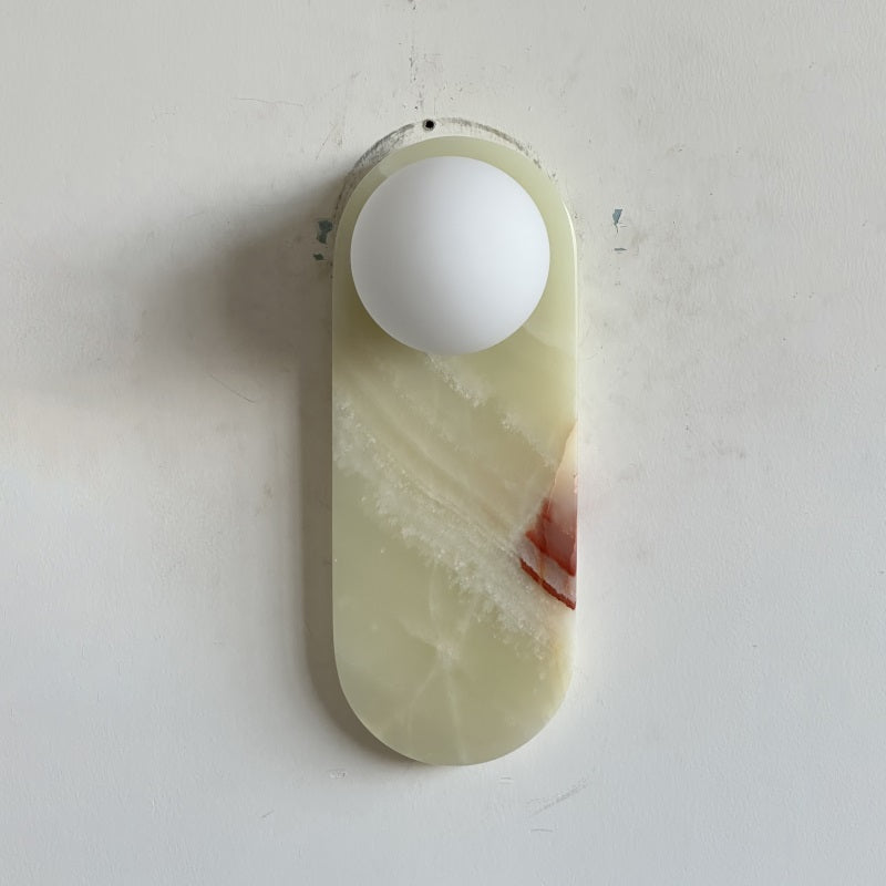 Syraeia Modern Minimalist Marble Jade Wall Lamp - Letslighting