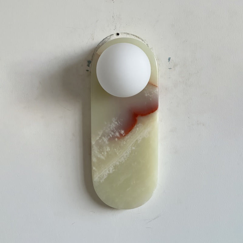 Syraeia Modern Minimalist Marble Jade Wall Lamp - Letslighting