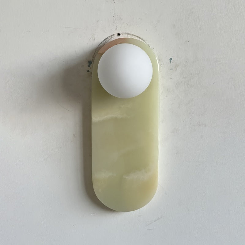 Syraeia Modern Minimalist Marble Jade Wall Lamp - Letslighting