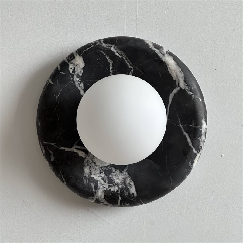 Vomire Nordic Art Roter Marmor Wandleuchte-Letslighting