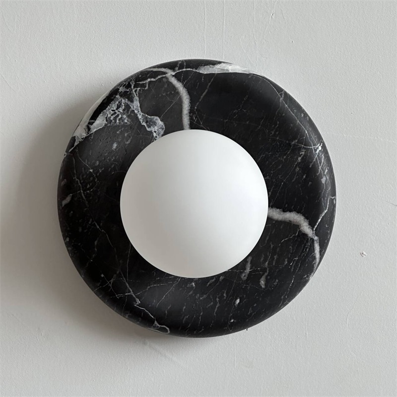 Vomire Nordic Art Roter Marmor Wandleuchte-Letslighting