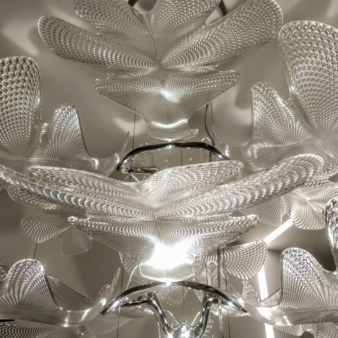 Solara Klarer Blatt-Deckenleuchter (Schwebeversion)-Letslighting