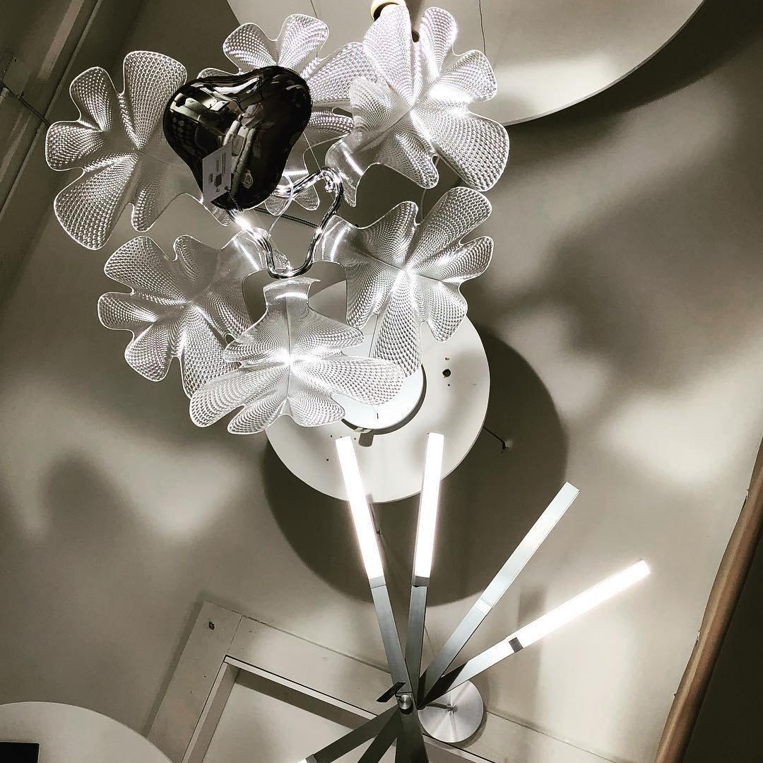 Solara Klarer Blatt-Deckenleuchter (Schwebeversion)-Letslighting