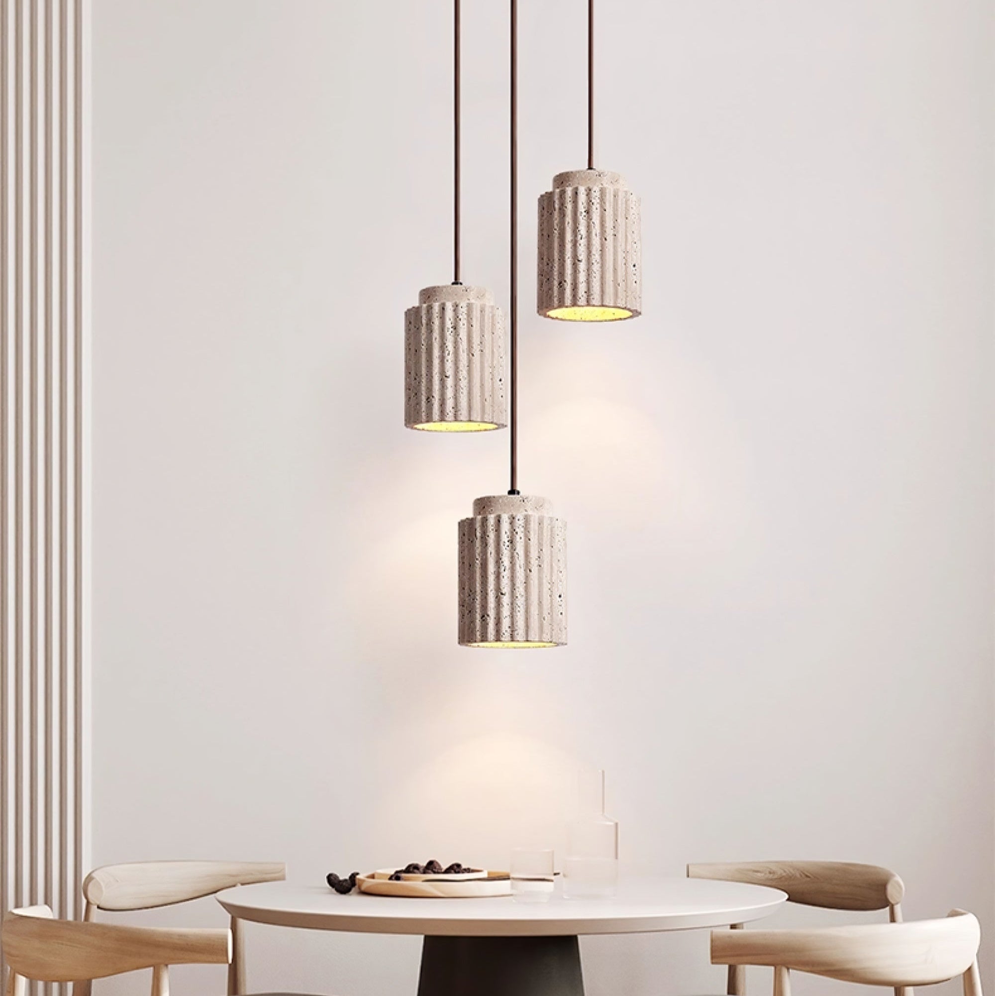 Mysolel Travertine Pendant Light - Neutralighting
