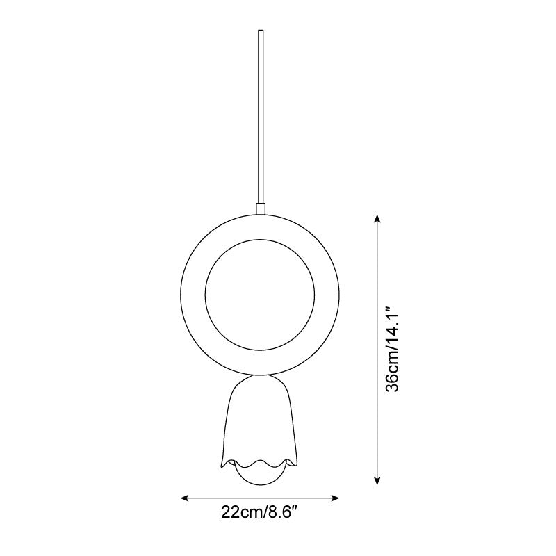 Givnoa Pendelleuchte Modern Minimalistisch Kreis-Letslighting