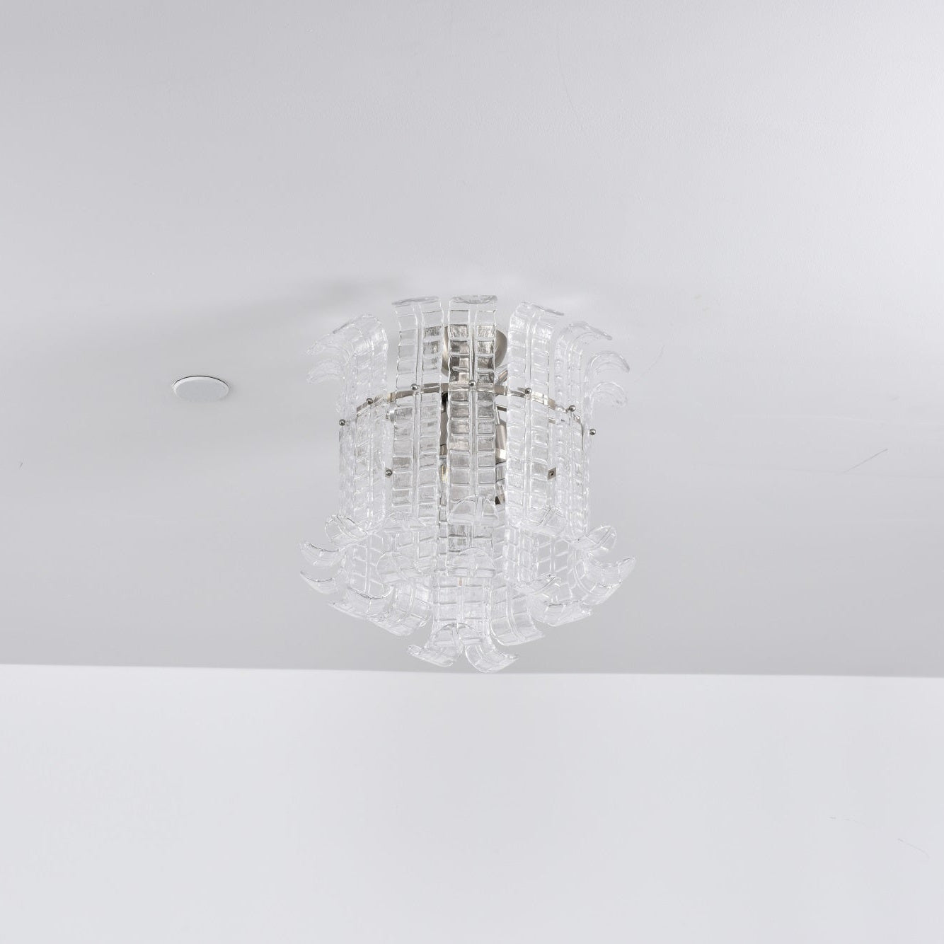 Aurora Ceiling Lamp Clear Murano Glass Flush Mount - Neutralighting