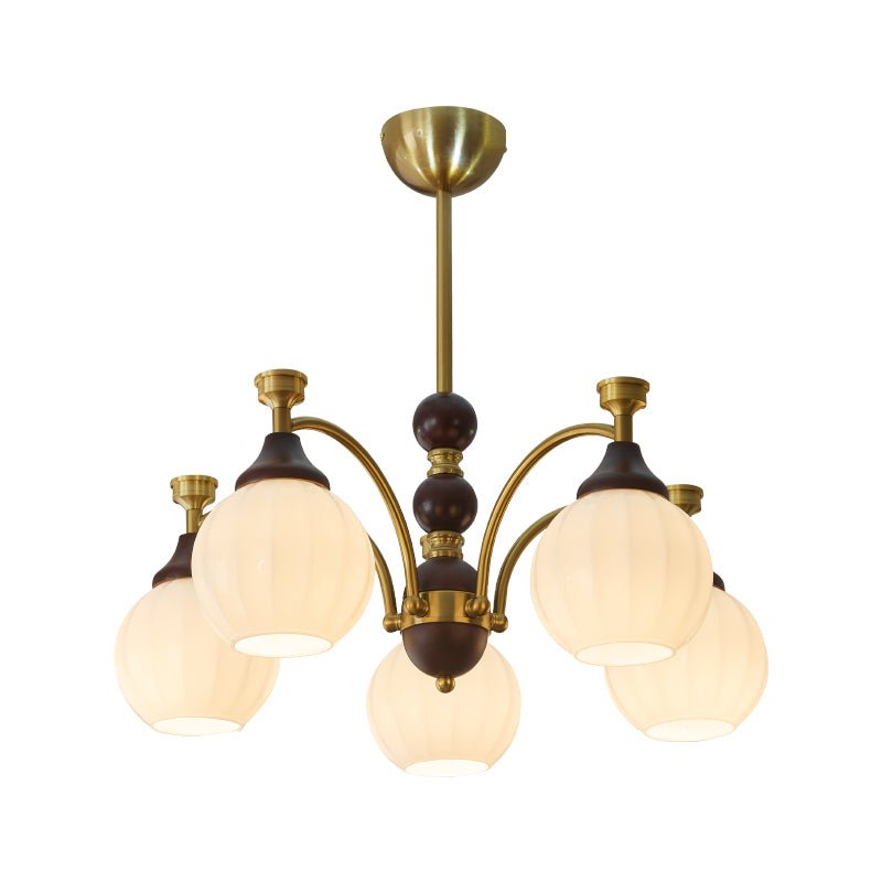 Illoros Traditioneller Eleganter Holzkronleuchter-Letslighting