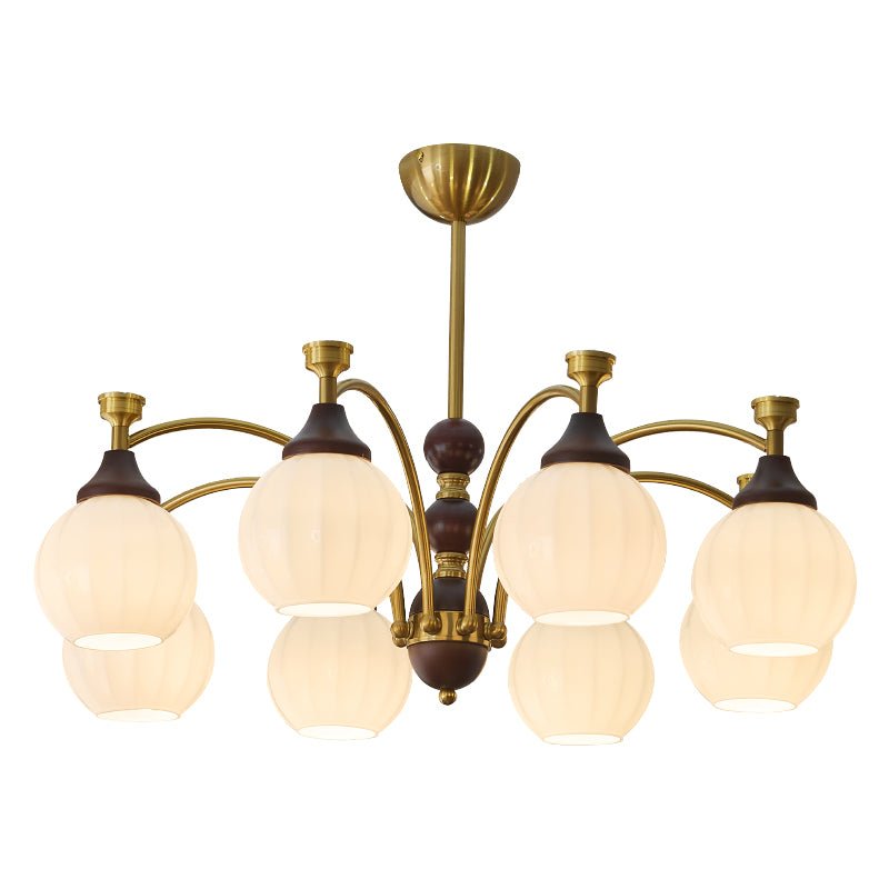 Illoros Traditioneller Eleganter Holzkronleuchter-Letslighting