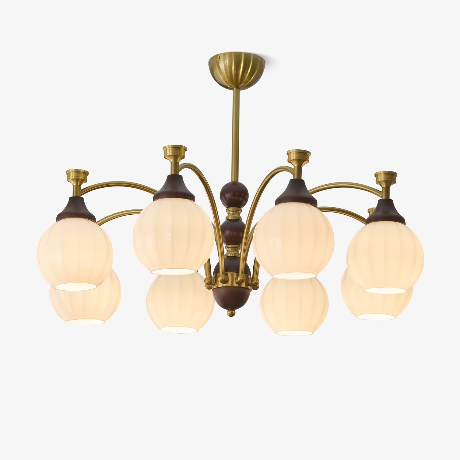 Illoros Traditioneller Eleganter Holzkronleuchter-Letslighting