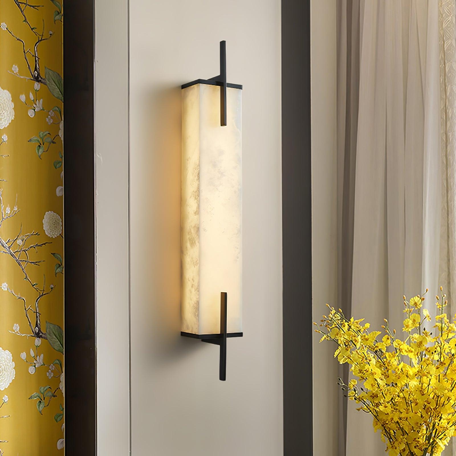 Aurcarir Rectangular Alabaster Wall Light - Neutralighting