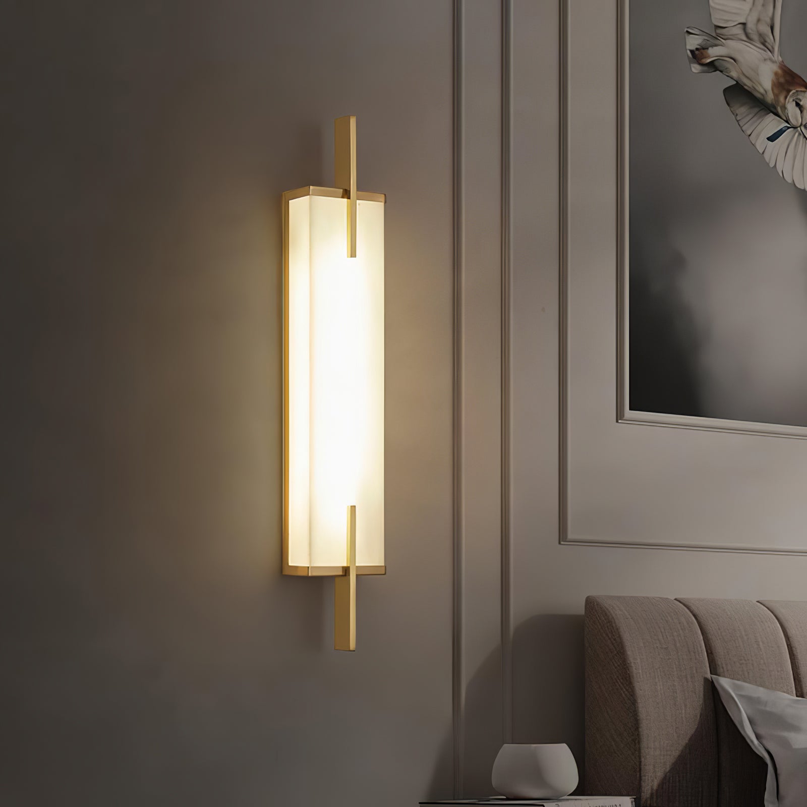 Aurcarir Rectangular Alabaster Wall Light - Neutralighting