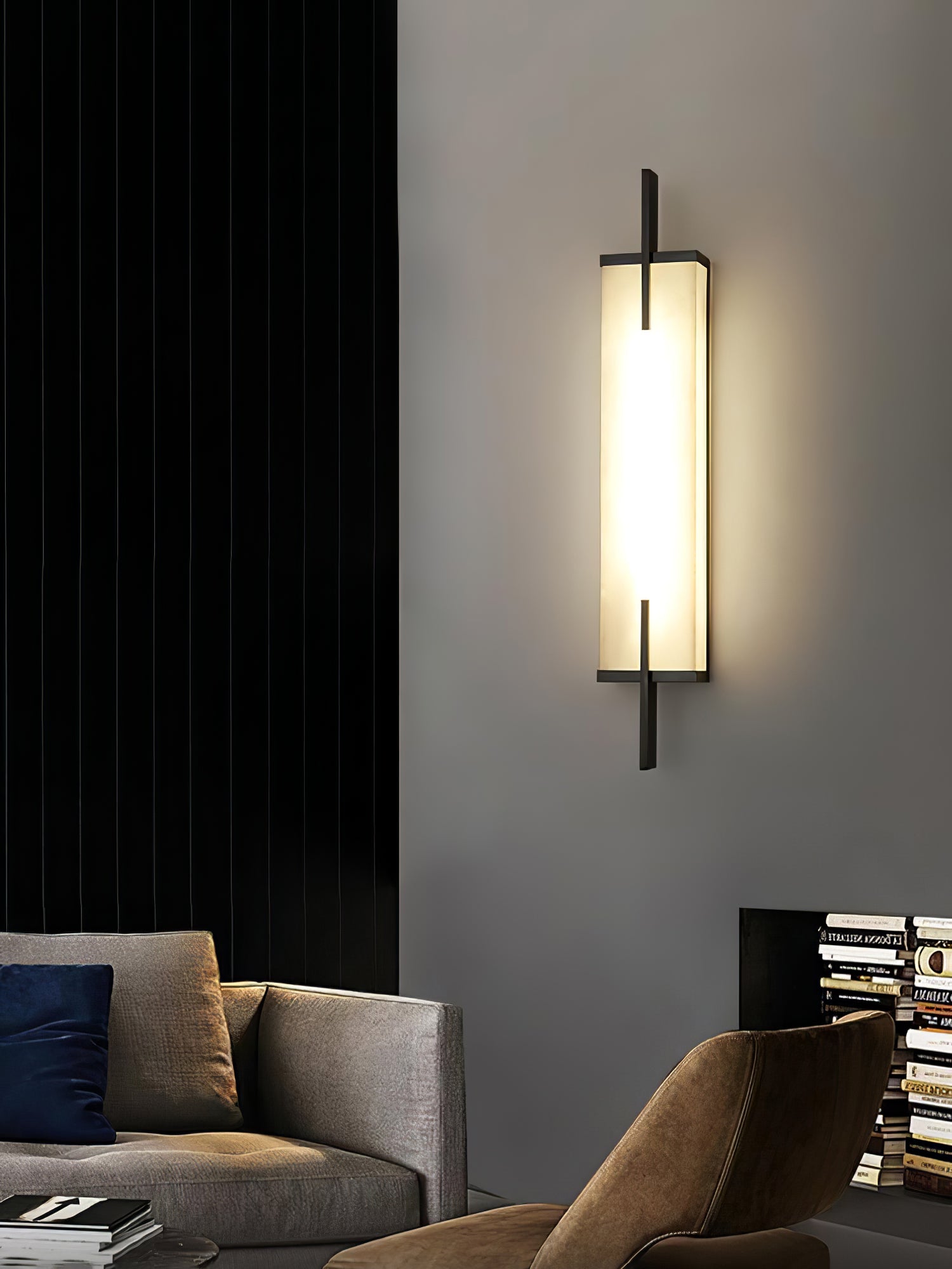 Aurcarir Rectangular Alabaster Wall Light - Neutralighting