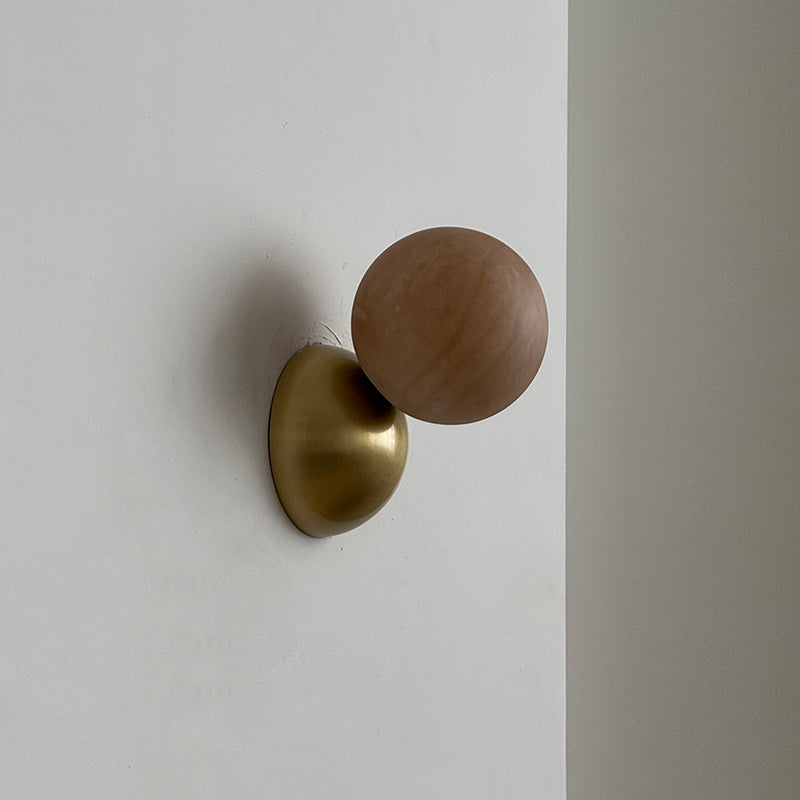 Arca Modern Minimalist Eclipse Mrable Metal Wall Lamp - Letslighting