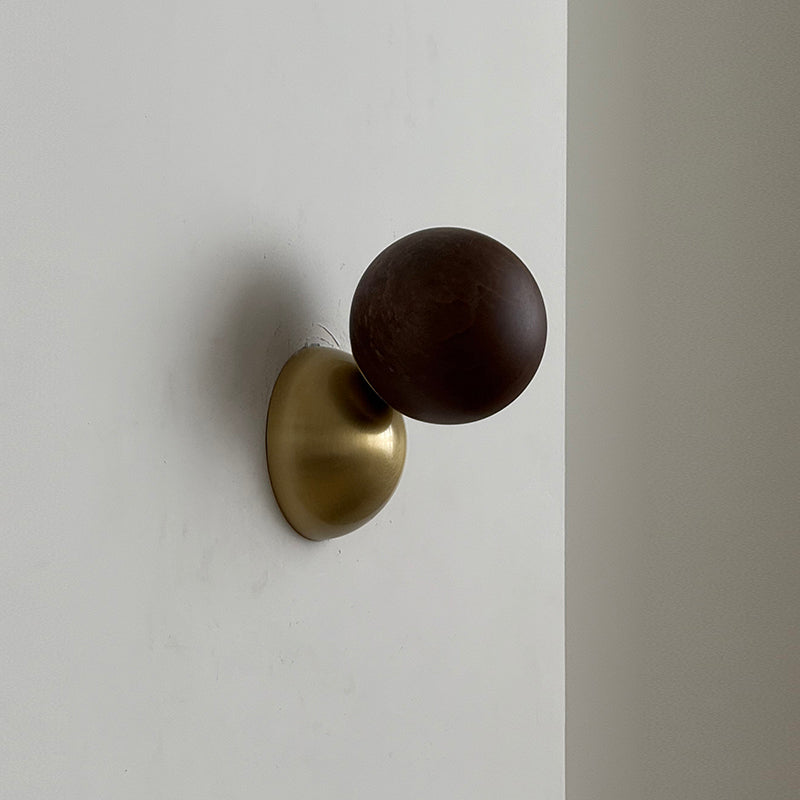 Arca Modern Minimalist Eclipse Mrable Metal Wall Lamp - Letslighting