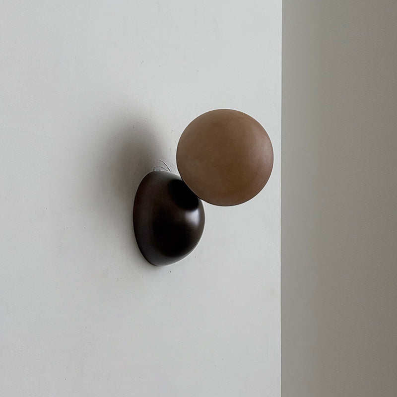 Arca Modern Minimalist Eclipse Mrable Metal Wall Lamp - Letslighting